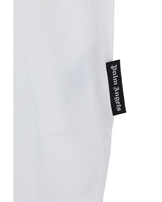 Palm Angels White T-Shirt for men