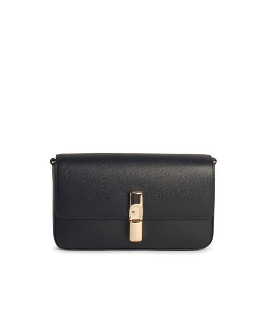 Furla Black 'Iris' Small Leather Crossbody Bag