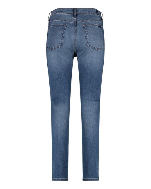 7 For All Mankind Blue Groovy Skinny Jeans