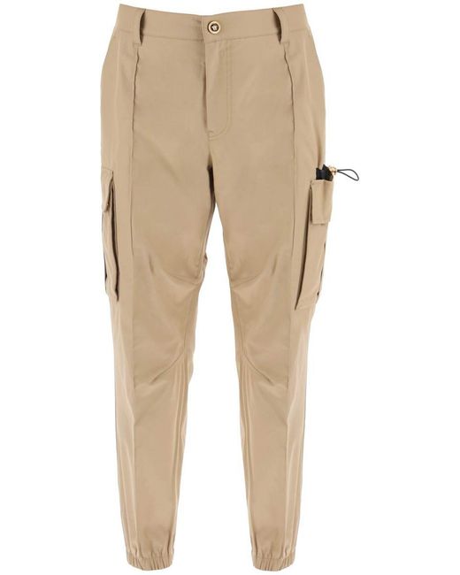 Versace Natural Medusa Cargo Pants for men