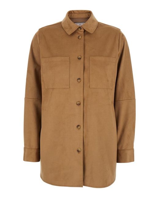 Urbancode Brown Shirt With Classic Collar