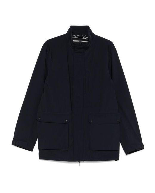 Emporio Armani Blue Nylon Blouson Jacket for men
