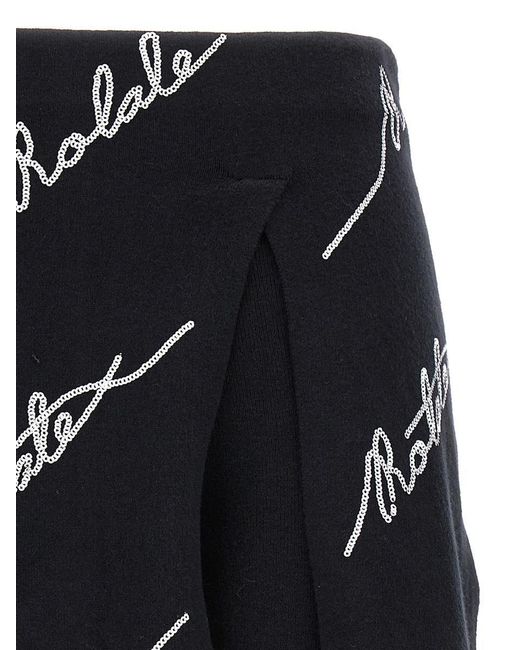 ショートパンツ ROTATE BiRGER CHRiSTENSEN Skort 'Sequin Logo Mini' ROTATE BIRGER CHRISTENSEN Skort 'Sequin Logo Mini' in Black