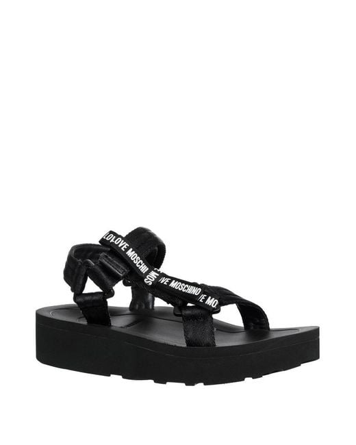Love Moschino Black Sandals