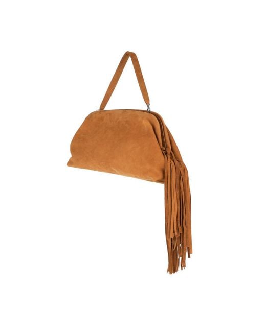 Philosophy Di Lorenzo Serafini Brown Maxi Clutch Bag
