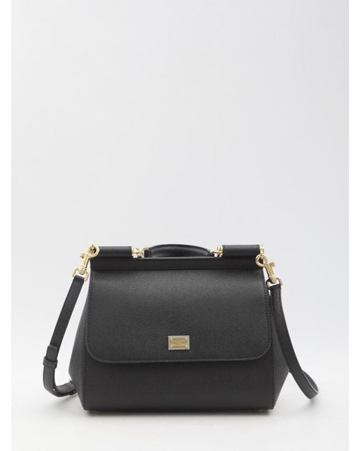 Dolce & Gabbana Black Large Sicily Bag