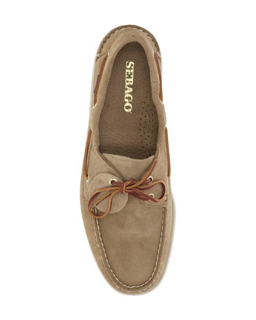 Sebago Brown Flat Shoes for men