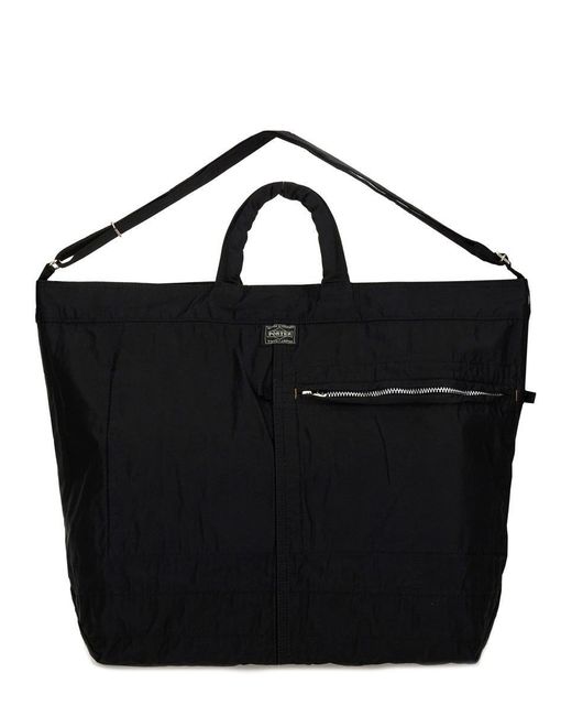 Porter-Yoshida and Co Black 2Way Mile Tote Bag for men