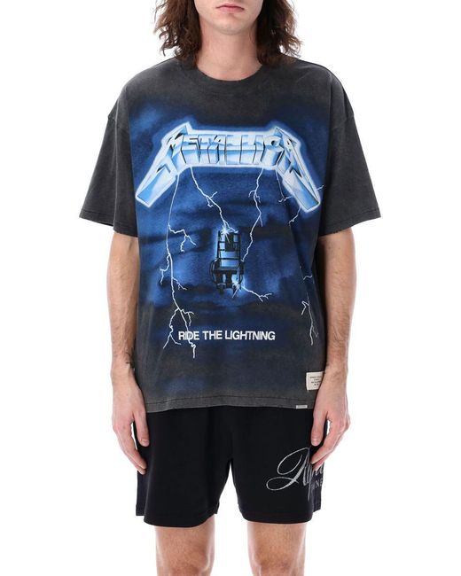 Represent Blue X Metallica, Ride The Lightning T-Shirt for men