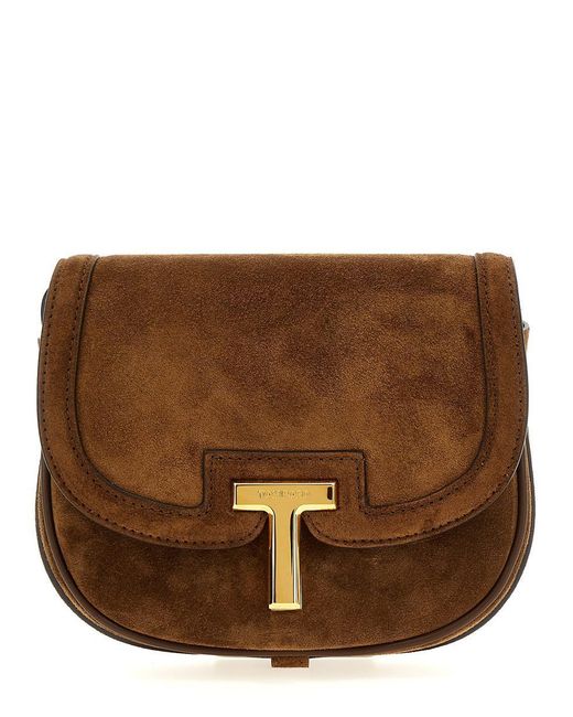 Tom Ford Brown 'Wallis' Crossbody Bag