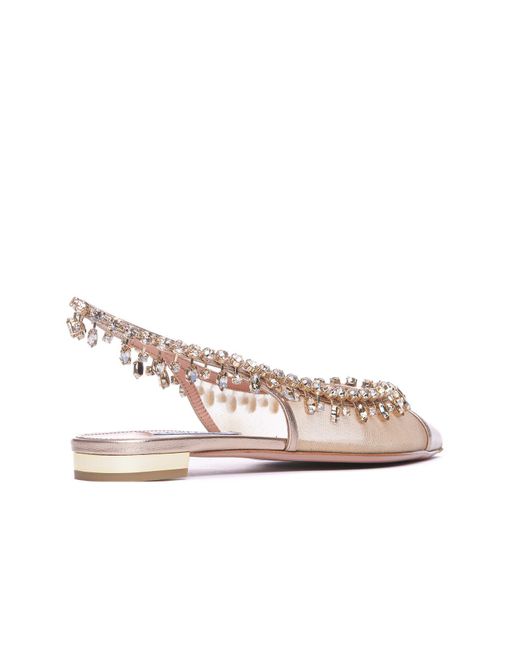 Aquazzura Pink Flat Shoes
