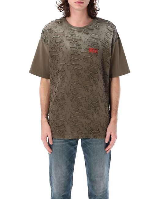 DIESEL Green T-Boxt-R29 T-Shirt for men