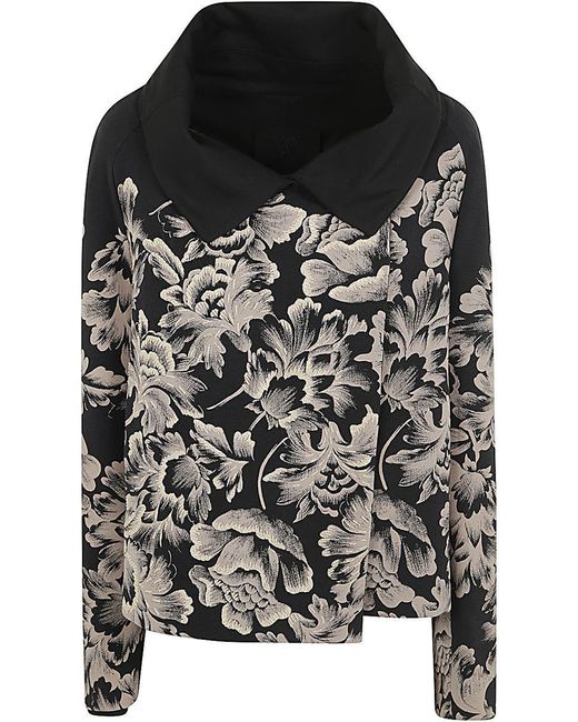 ジャケット IBRIGU DOUBLE PRINT & EMBROIDERED JACKET Ibrigu Double Print & Embroidered Jacket in Black | Lyst