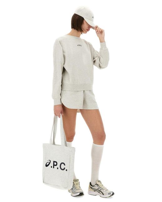 a.p.c. x asics White Shorts "Rain"