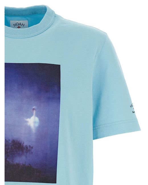 Barbour Blue X Noah 'Archive Swan' T-Shirt for men