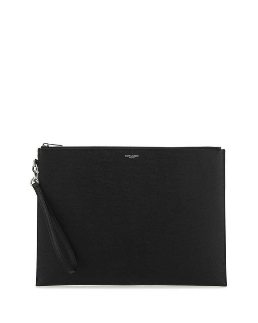 Saint Laurent Black Clutch for men