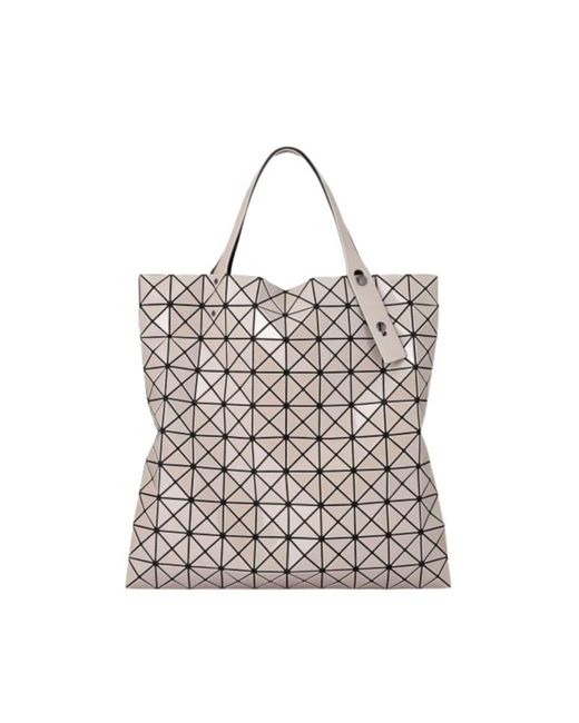 Issey Miyake Gray Prism Metallic Tote Bag Bags