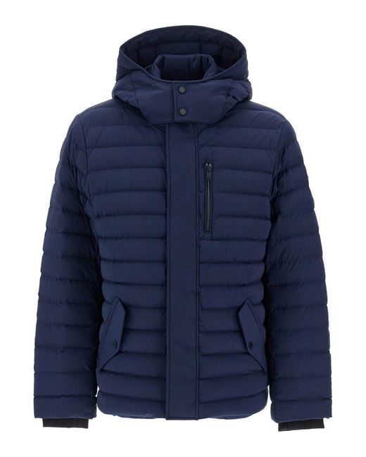 Moose Knuckles Blue "Greystone Active Flex Down Jacket for men