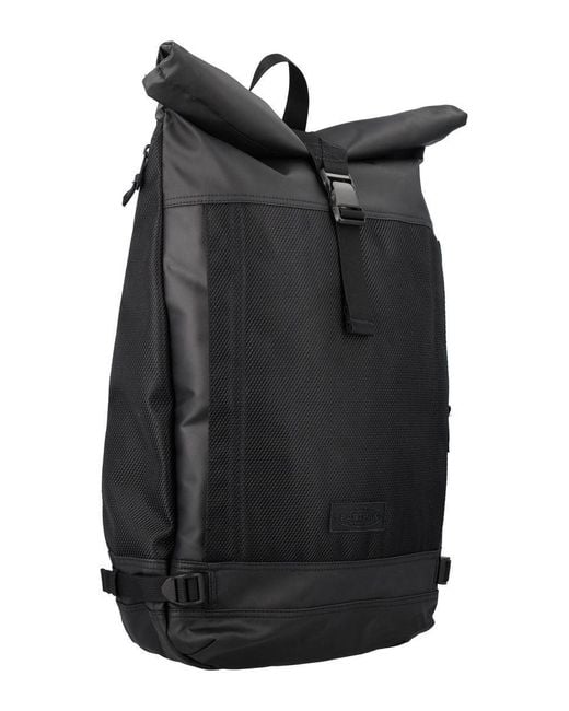 Eastpak Black Tecum Roll Backpack