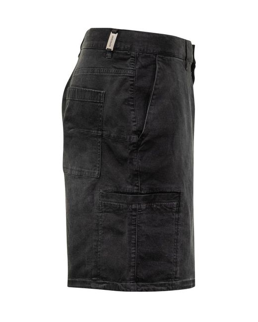 Represent Black Short Cargo Pants for men