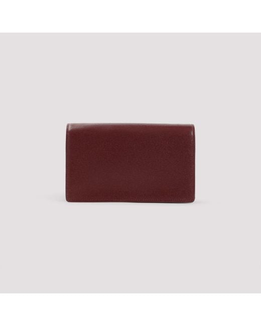 Gucci Purple Leather Chain Wallet