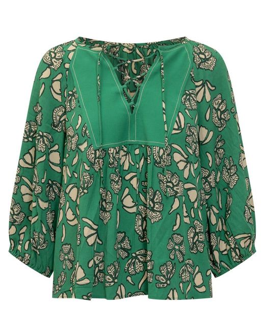 Ba&sh Green Aura Blouse