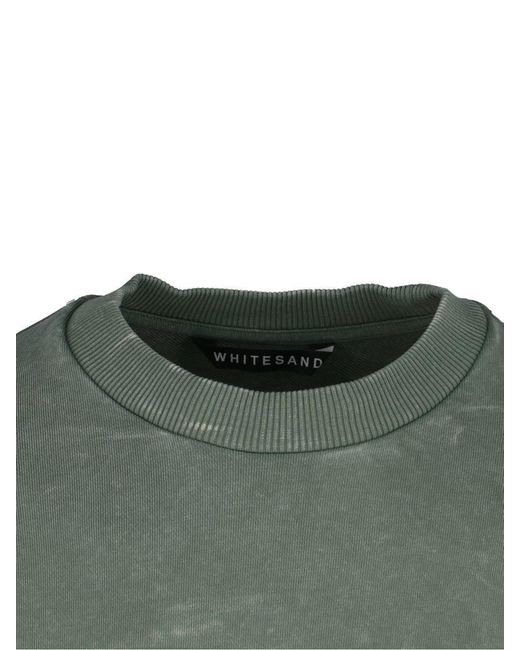White Sand Green Sweaters for men