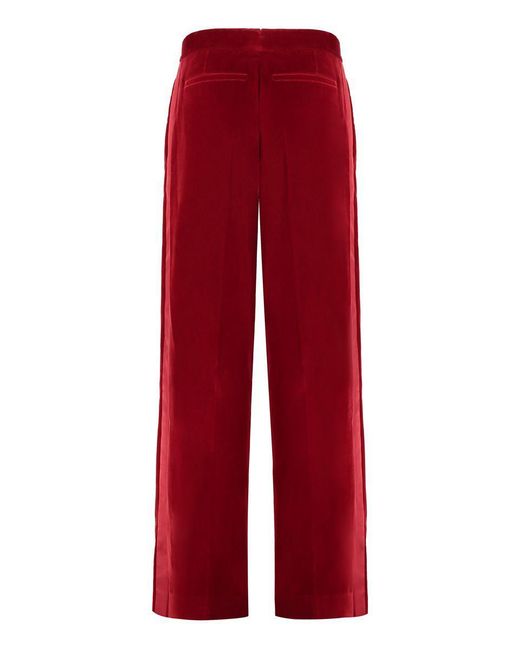 J.W. Anderson Red Velvet Trousers