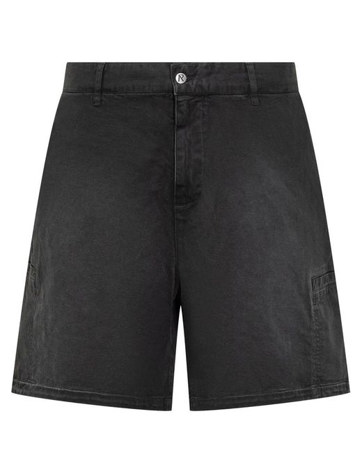 Represent Black Short Cargo Pants for men
