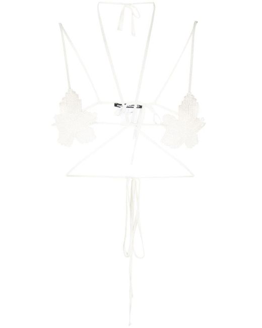 ANDREADAMO White Fig Leaf Bra