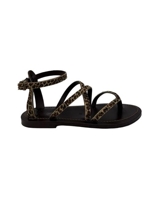 K. Jacques Black St.Tropez Sandals Shoes
