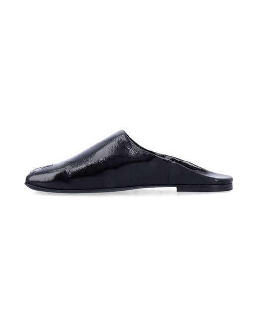 Courreges Blue Heritage Shadow Mules