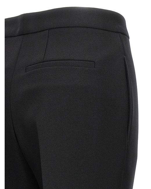 Jil Sander Black Pleated Wool Trousers