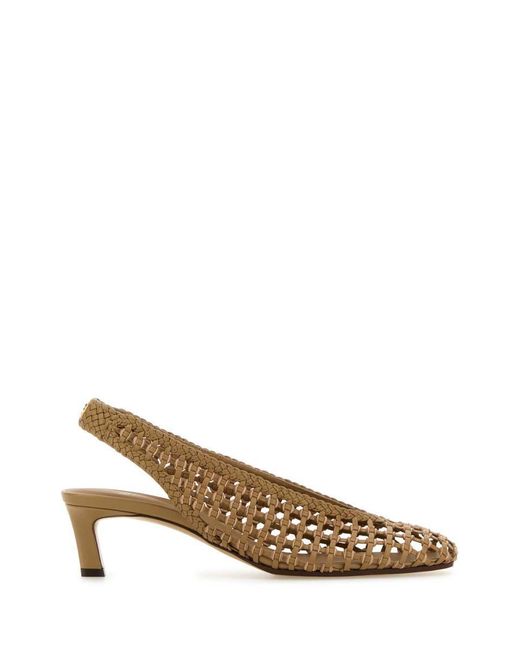 Fendi Brown Camel Leather Pumps