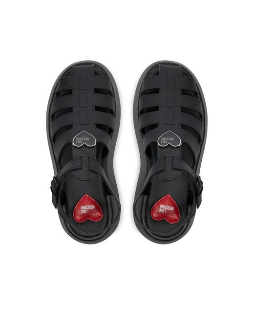 Love Moschino Black Sandals