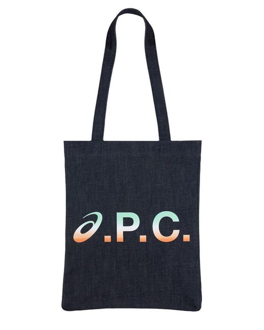 a.p.c. x asics Blue "Lou" Tote Bag for men