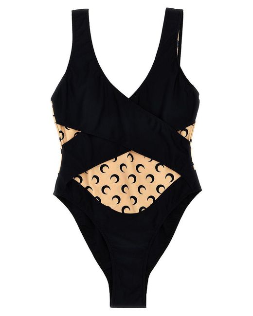 MARINE SERRE Black Moon Swimsuit