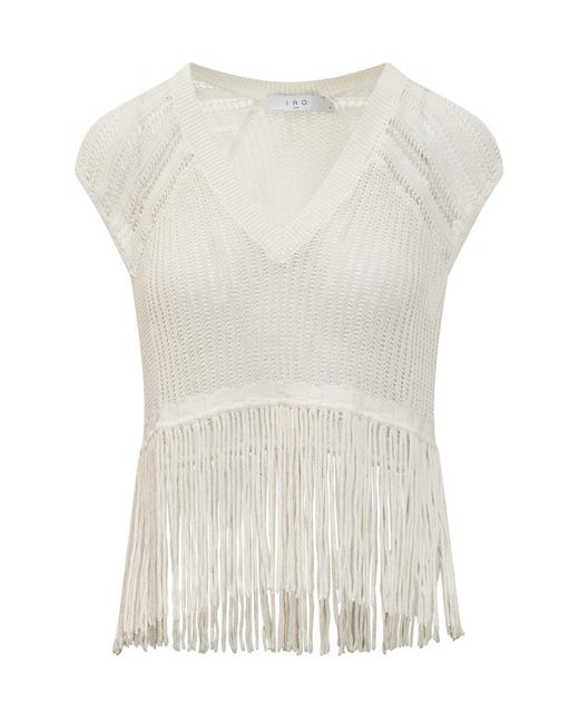 IRO White Polly Jersey