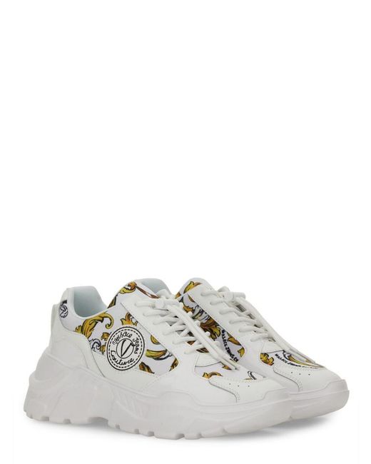 Versace Jeans Couture Speedtrack Bottom Sneaker in White | Lyst