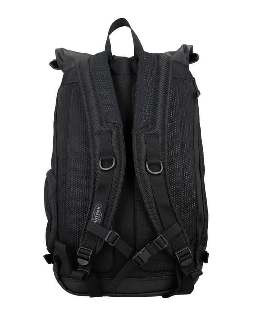 Eastpak Black Tecum Roll Backpack