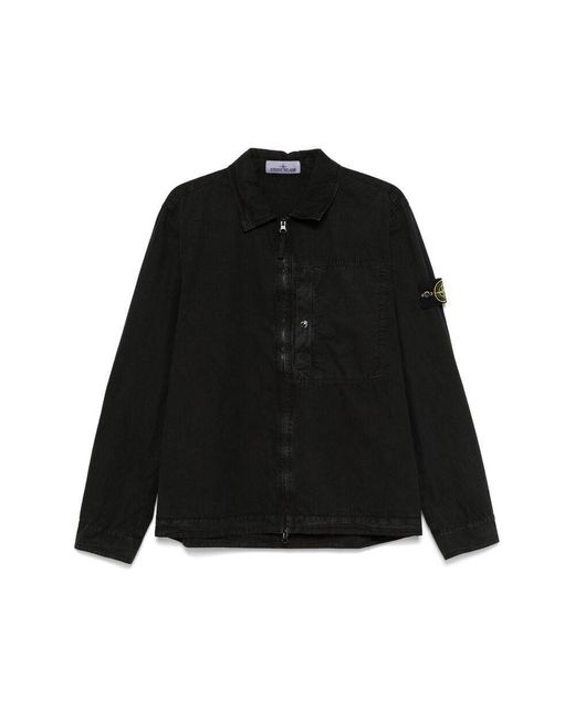 Stone Island Black Outerwears for men