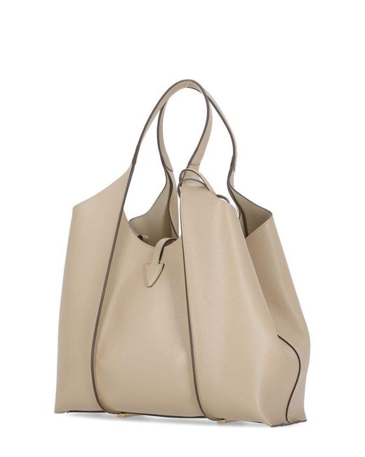 Tod's Natural 'T Timeless Medium' Shopping Bag