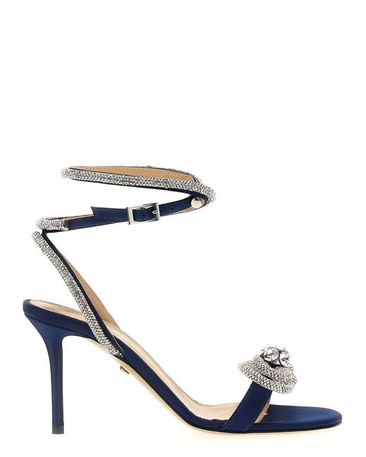 Mach & Mach Blue 'Double Bow' Sandals