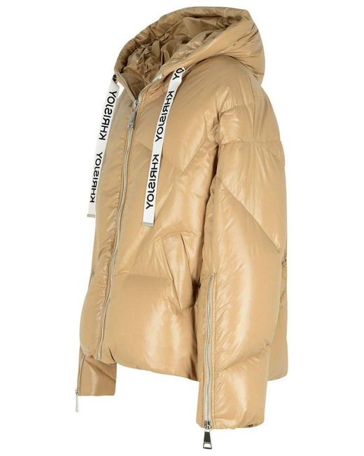 Khrisjoy Natural 'Shiny' Polyamide Down Jacket