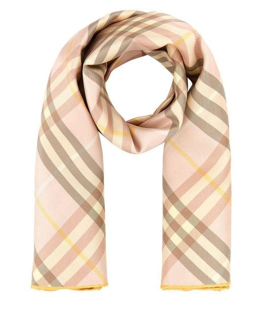 Burberry Natural Scarves And Foulards