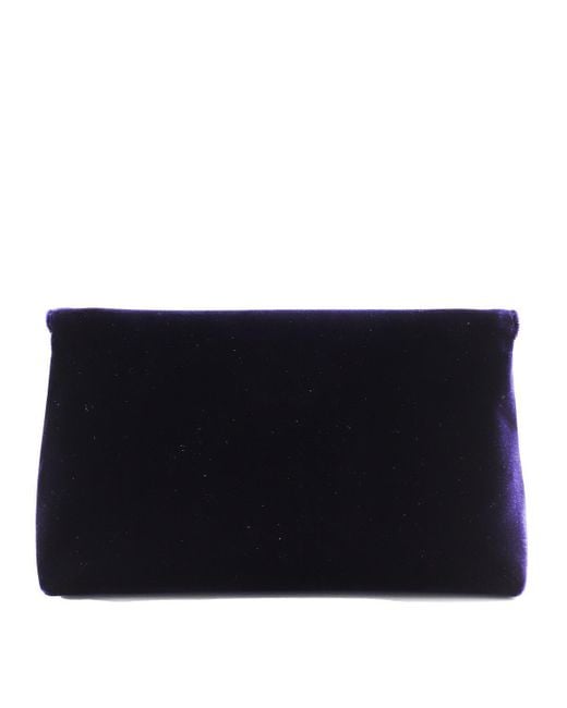ショルダーバッグ・ポシェット TOM FORD DARK BLUE VELVET AND VISCOSE SHOULDER BAG Tom Ford Dark Velvet And Viscose Shoulder Bag in Blue | Lyst