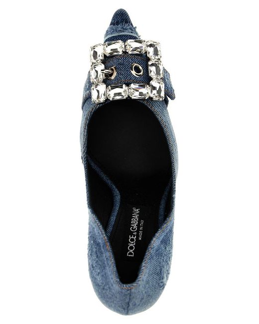 Dolce & Gabbana Blue 'Lollo' Pumps