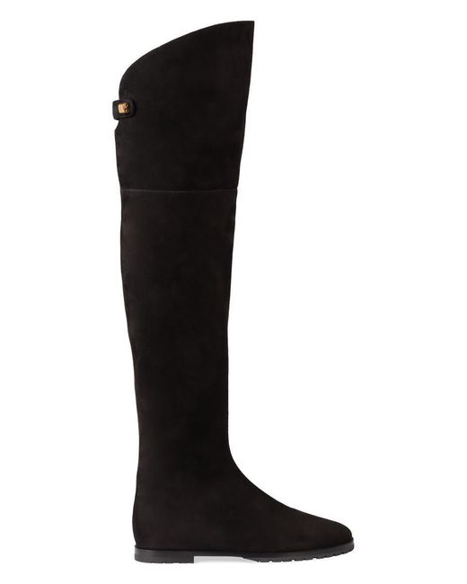 Maison Skorpios Black Stefania Over-The-Knee Boots