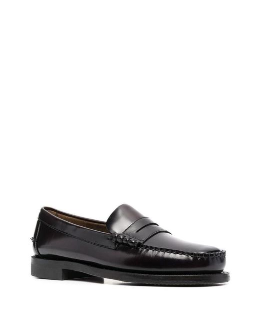 Sebago Black Flat Shoes for men