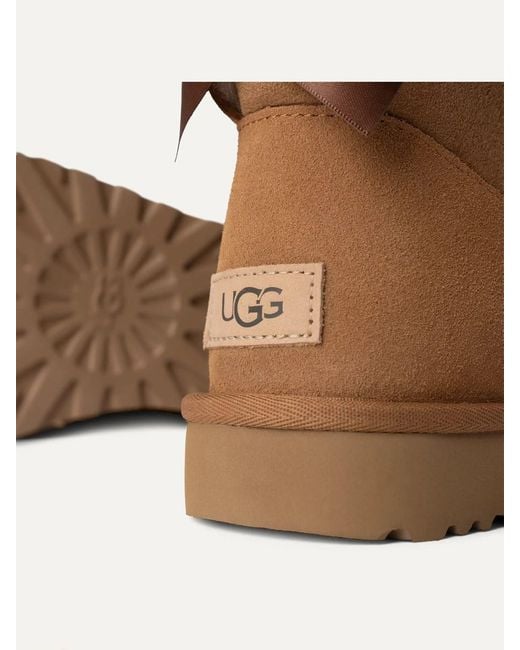 Ugg Brown Mini Bailey Bow Ii Shoes